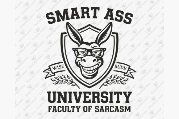 Download Smart Ass University Campus Parody Pun - Premium Resources