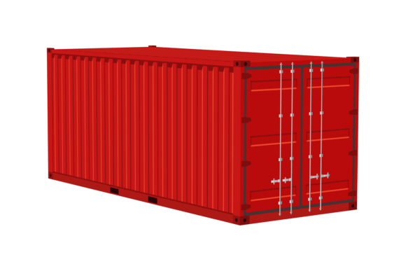 Download Red Cargo Container. Transportation Deli - Premium Resources