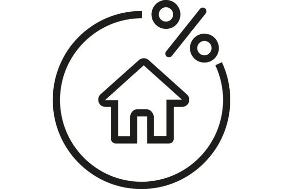 Download Icon of Rate for Mortgage. Percent, Hous - Mortgage Collection