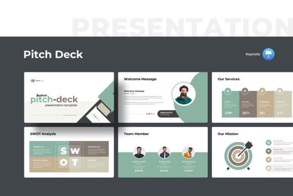Download Business Pitch-Deck Keynote Template - Key Collection